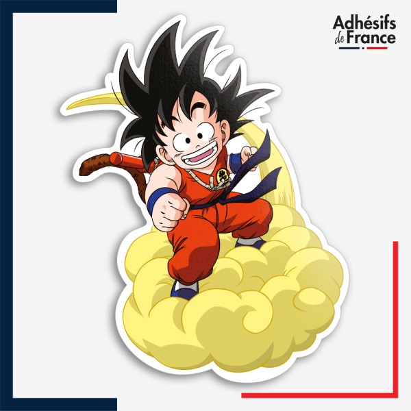 Sticker Dragon ball - Goku enfant Kinto-un (nuage magique)