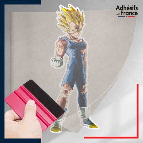 stickers sous film transfert Dragon ball - Majin Vegeta