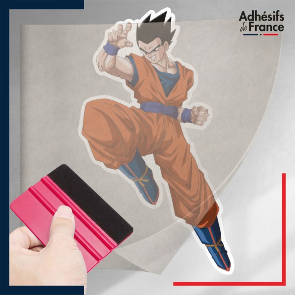 stickers sous film transfert Dragon ball - Gohan Ultime