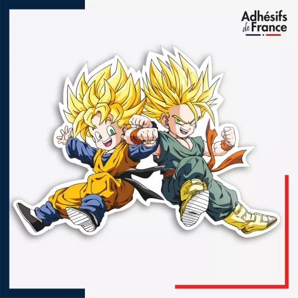 Sticker Dragon ball - Goten et Trunks Super Saiyan