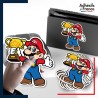 autocollant petit format Super Mario - Mario avec coupe