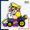 Sticker Super Mario - Wario kart