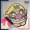 stickers sous film transfert Super Mario - Wario portrait