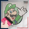 stickers sous film transfert Super Mario - Cadre Luigi