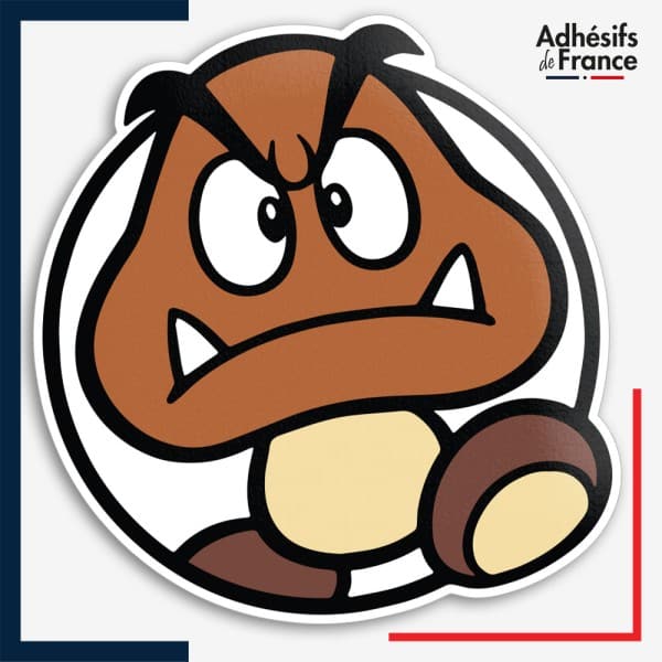 Sticker Super Mario - Cadre Goomba