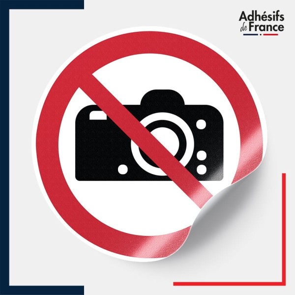 sticker autocollant interdiction de photographier