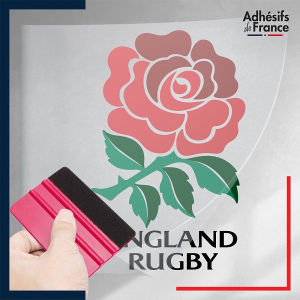 stickers sous film transfert logo Angleterre - Rose england rugby