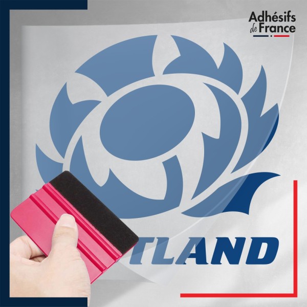stickers sous film transfert logo équipe d'Ecosse - Scotland - Thistle (Le XV du chardon)