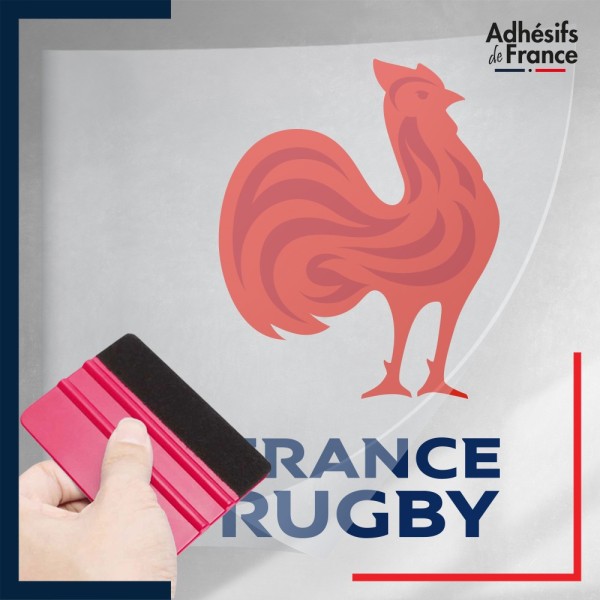 stickers sous film transfert logo équipe du XV de France - France Rugby - Les Bleus
