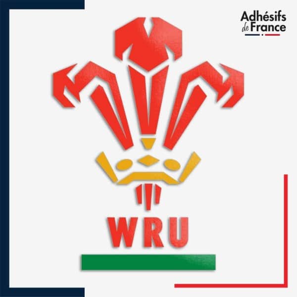 Sticker logo équipe du Pays de Galles - WRU - The Red Dragons (Les Dragons rouges)