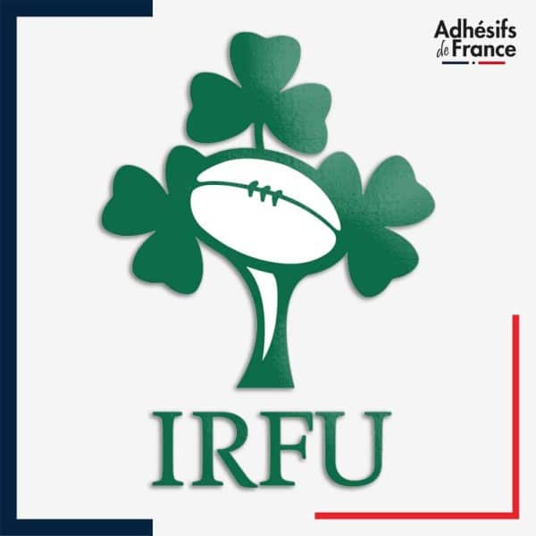 Sticker logo équipe d'Irlande - IRFU - Shamrock (Le XV du Trèfle)