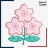 Sticker logo équipe du Japon - Brave Blossoms (Les Fleurs courageuses)