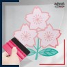stickers sous film transfert logo équipe du Japon - Brave Blossoms (Les Fleurs courageuses)