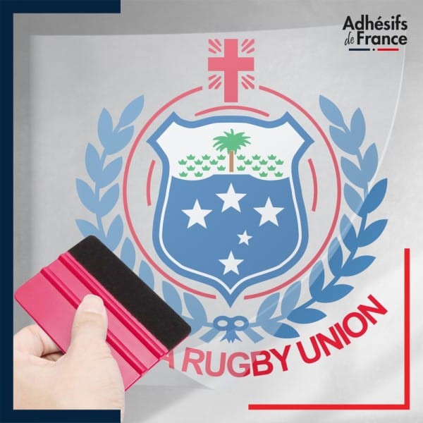 stickers sous film transfert logo équipe de Roumanie - Rugby România - Stejar (Les Chênes)