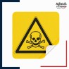 sticker autocollant danger matières toxiques