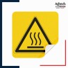 sticker autocollant danger surface chaude