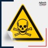 étiquettes adhésives norme iso 7010 Danger matières toxiques
