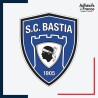 Adhésif autocollant club football Bastia