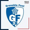 Adhésif autocollant club football Grenoble
