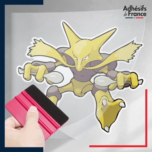 stickers sous film transfert Pokémon Alakazam