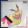 stickers sous film transfert Pokémon Pyroli