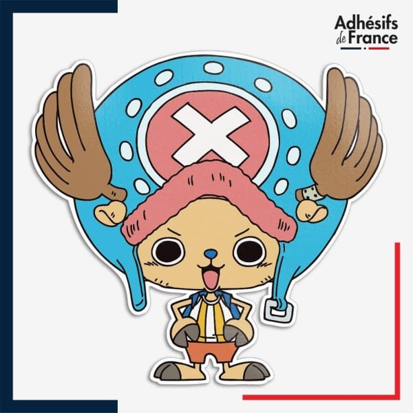 stickers sous film transfert One Piece - Tony Tony Chopper chapeau bleu