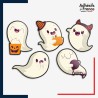 Stickers Set de 5 fantômes amusants
