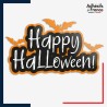 Stickers Happy Halloween et chauves-souris