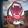Sticker sur vitre Halloween Dents de vampire Halloween