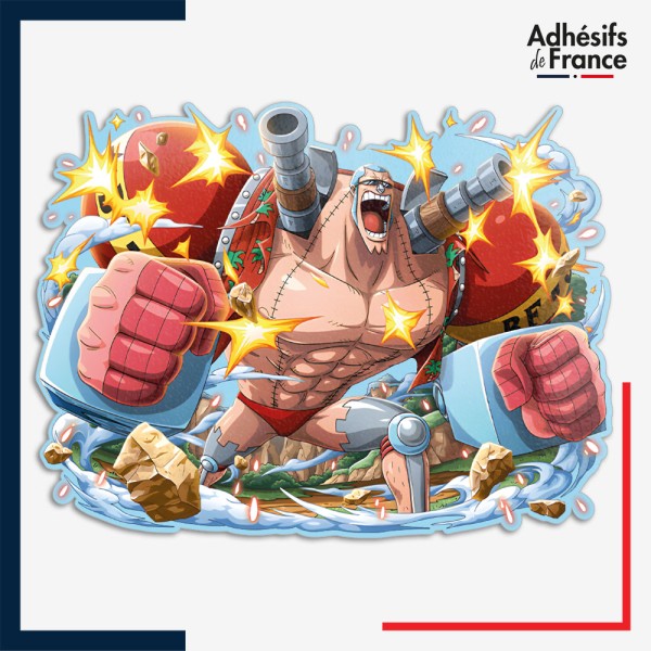Sticker One Piece - Franky double canons