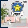 Adhésif grand format La Pat' Patrouille - Logo de Chase