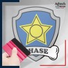 stickers sous film transfert La Pat' Patrouille - Symbole de Chase