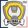 Sticker La Pat' Patrouille - Blason de Ruben (Rubble)