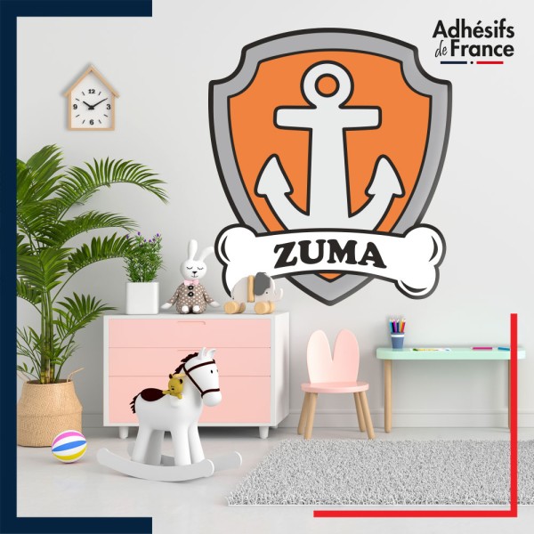 Adhésif grand format La Pat' Patrouille - Logo de Zuma