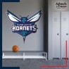Adhésif grand format écusson basket - Charlotte Hornets