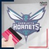 stickers sous film transfert blason basketball - Charlotte Hornets