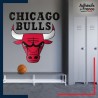 Adhésif grand format écusson basket - Chicago Bulls