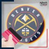 stickers sous film transfert blason basketball - Denver Nuggets