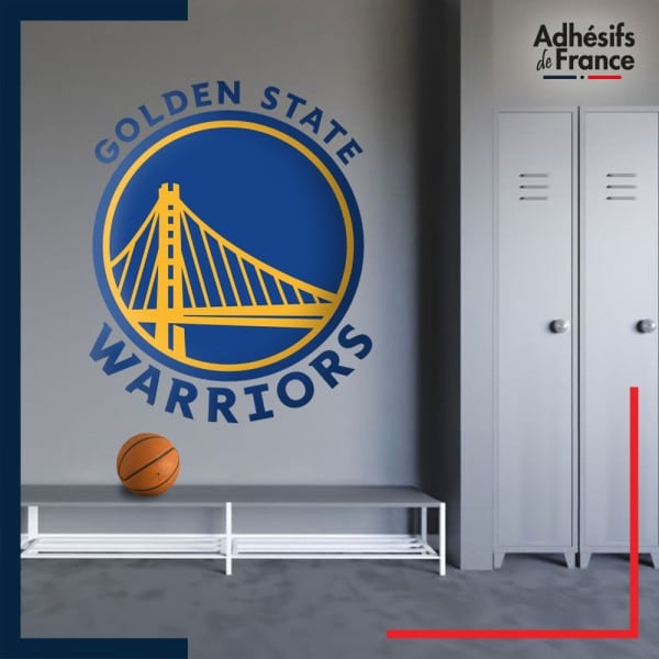 Adhésif grand format écusson basket - Golden State Warriors