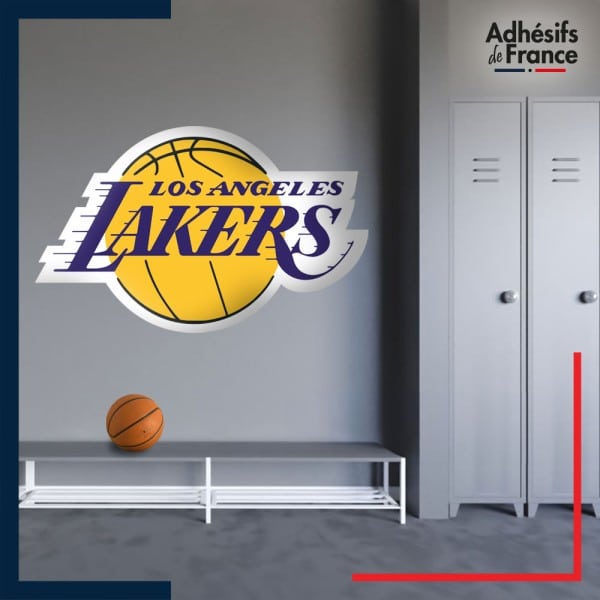 Adhésif grand format écusson basket - Los Angeles Lakers