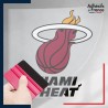 stickers sous film transfert blason basketball - Miami Heat