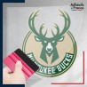 stickers sous film transfert blason basketball - Milwaukee Bucks