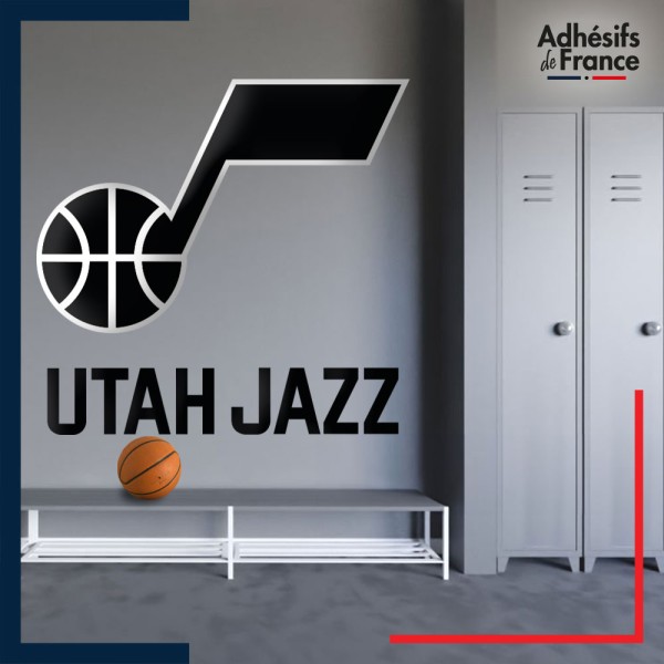 Adhésif grand format écusson basket - Utah Jazz