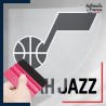 stickers sous film transfert blason basketball - Utah Jazz