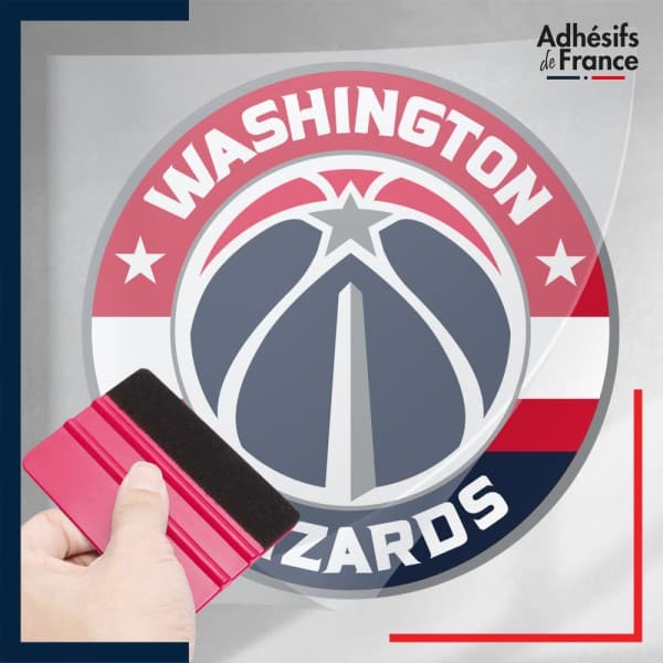stickers sous film transfert blason basketball - Washington Wizards
